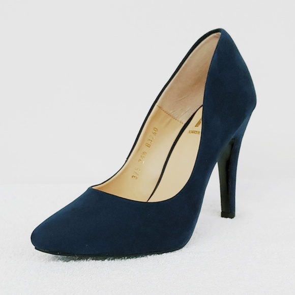 Navy Blue Heels - Picture 1 of 5